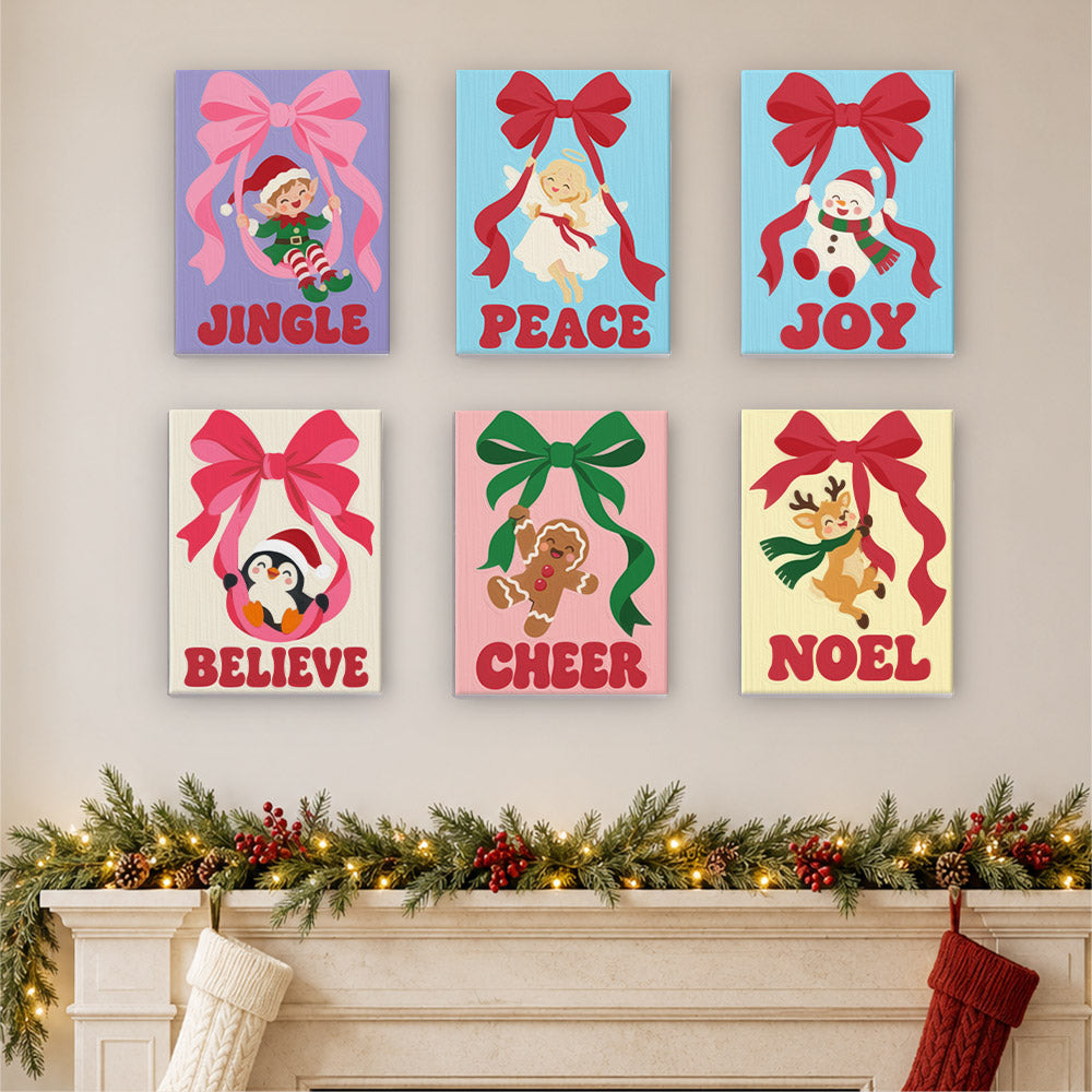 Swinging From Big Ribbon Bows (Mini Paint by Numbers)