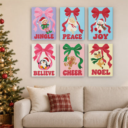 Swinging From Big Ribbon Bows (Mini Paint by Numbers)