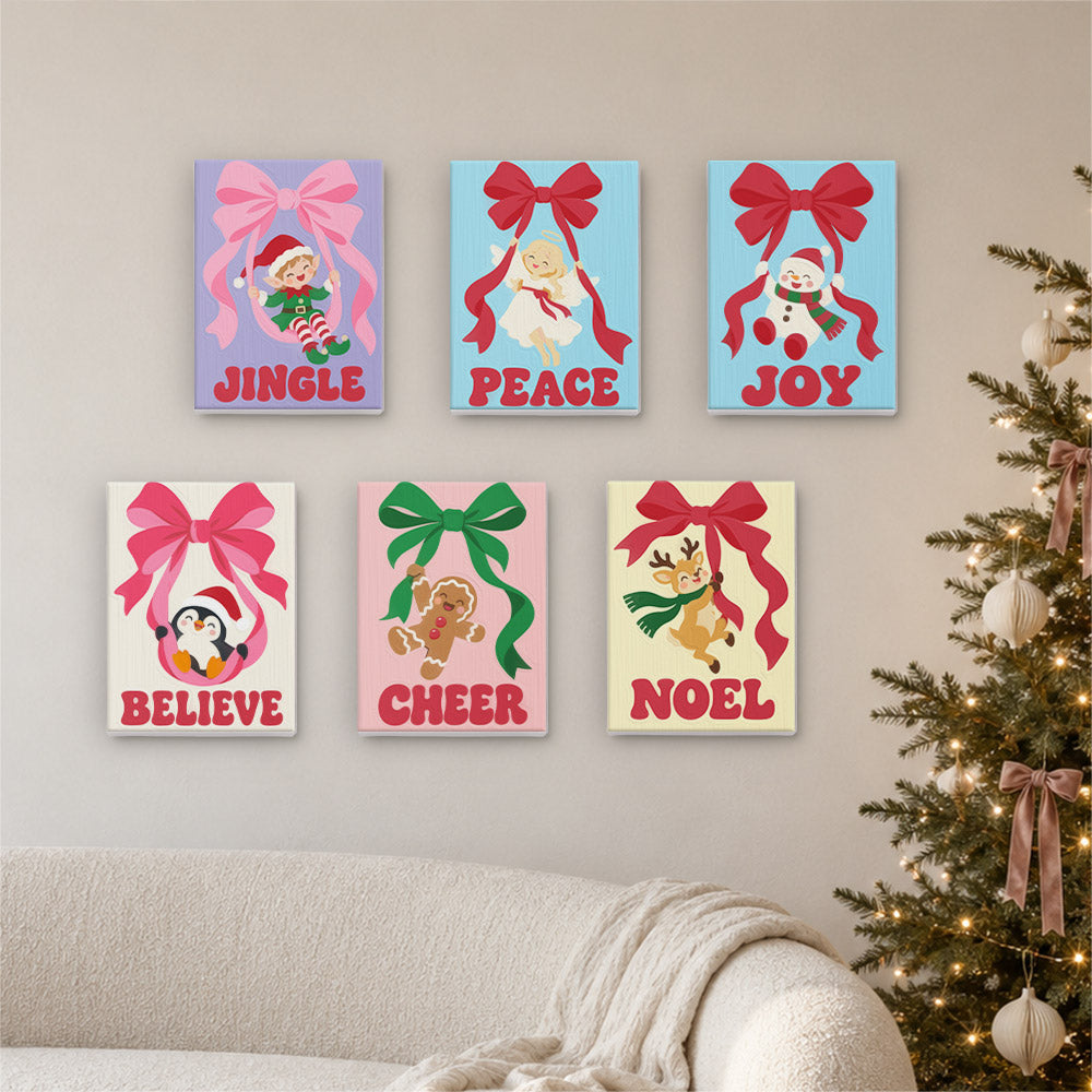Swinging From Big Ribbon Bows (Mini Paint by Numbers)