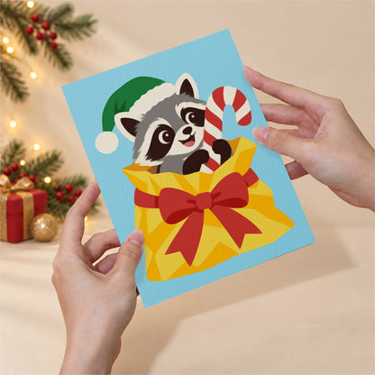 Pets Peeking From Gift Bags (Mini Paint by Numbers)