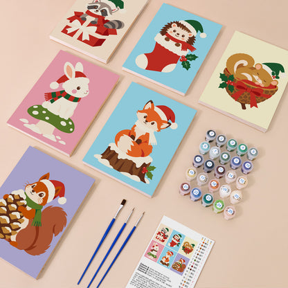 Hedgehog Stocking Woodland Pals (Mini Paint by Numbers)