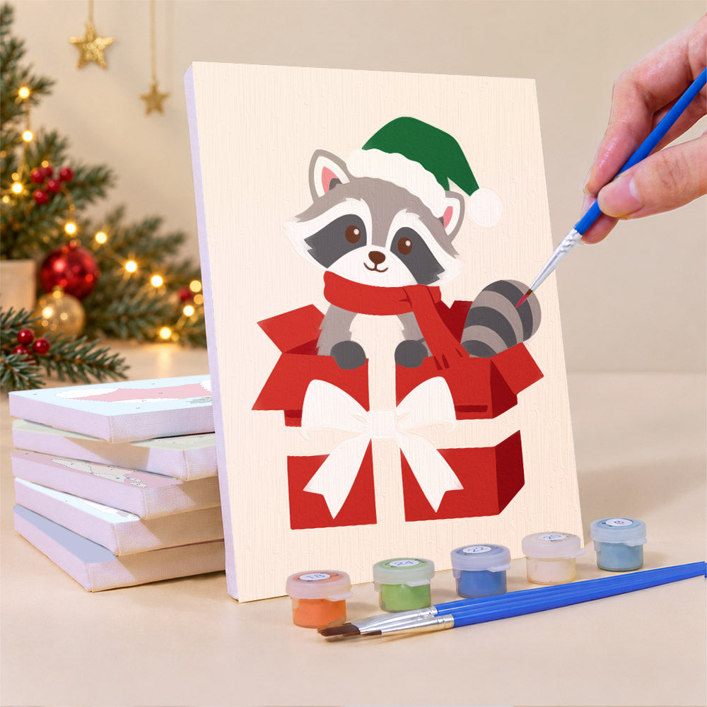 Hedgehog Stocking Woodland Pals (Mini Paint by Numbers)