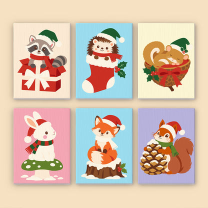 Hedgehog Stocking Woodland Pals (Mini Paint by Numbers)