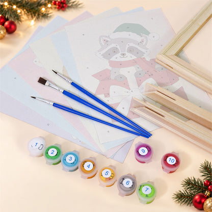 Hedgehog Stocking Woodland Pals (Mini Paint by Numbers)