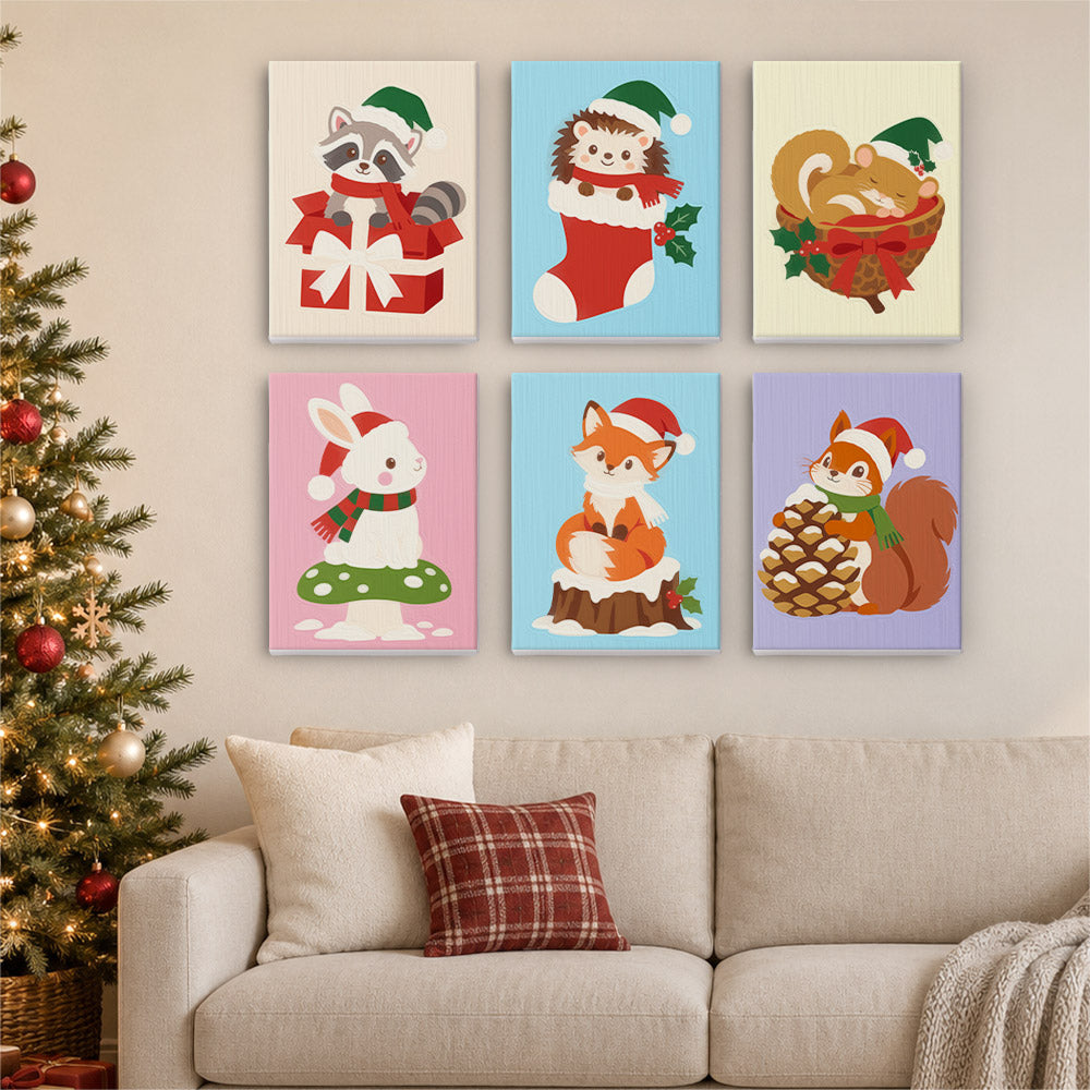 Hedgehog Stocking Woodland Pals (Mini Paint by Numbers)