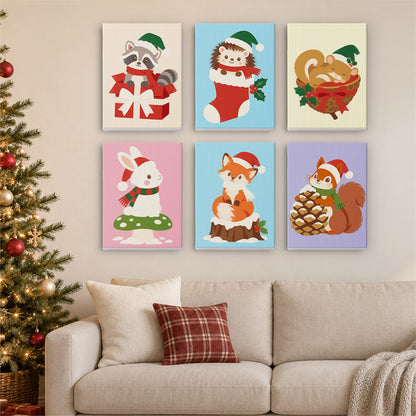 Hedgehog Stocking Woodland Pals (Mini Paint by Numbers)
