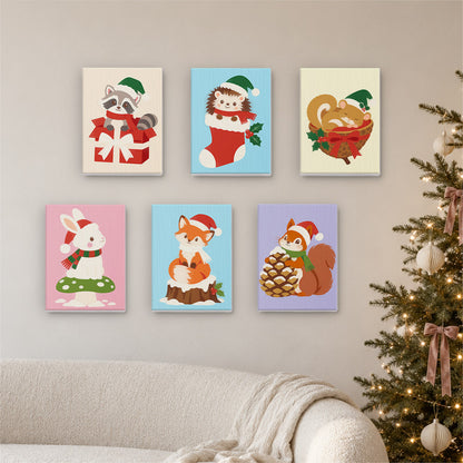 Hedgehog Stocking Woodland Pals (Mini Paint by Numbers)