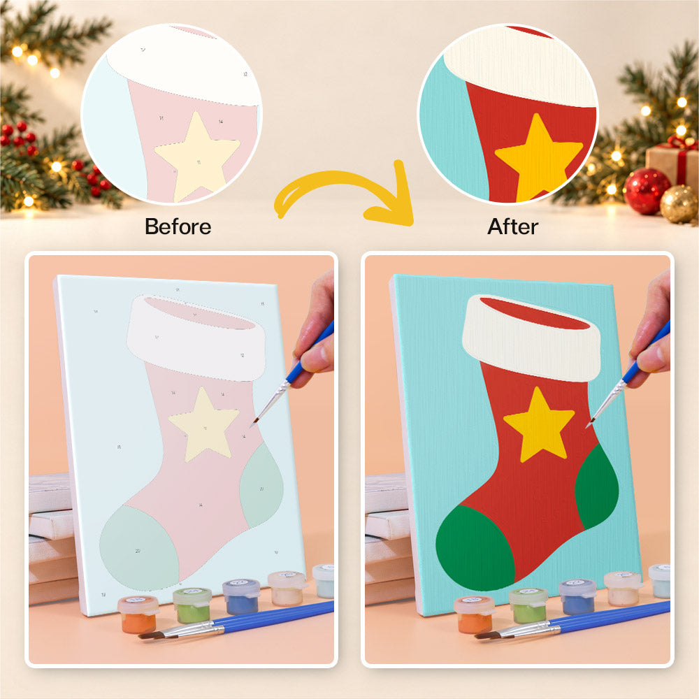 Classic Lantern, Wreath and Bell (Mini Paint by Numbers)