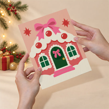 Candy Pink Hearts and Bows (Mini Paint by Numbers)