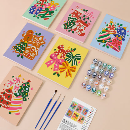 Confetti-Bright Bows and Bells (Mini Paint by Numbers)