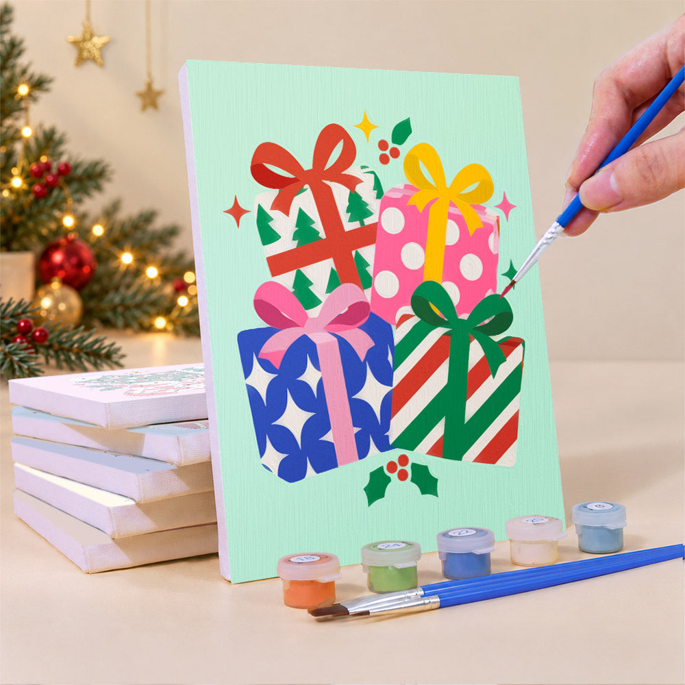 Confetti-Bright Bows and Bells (Mini Paint by Numbers)