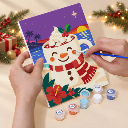 Beachside Christmas Cocktails (Mini Paint by Numbers)