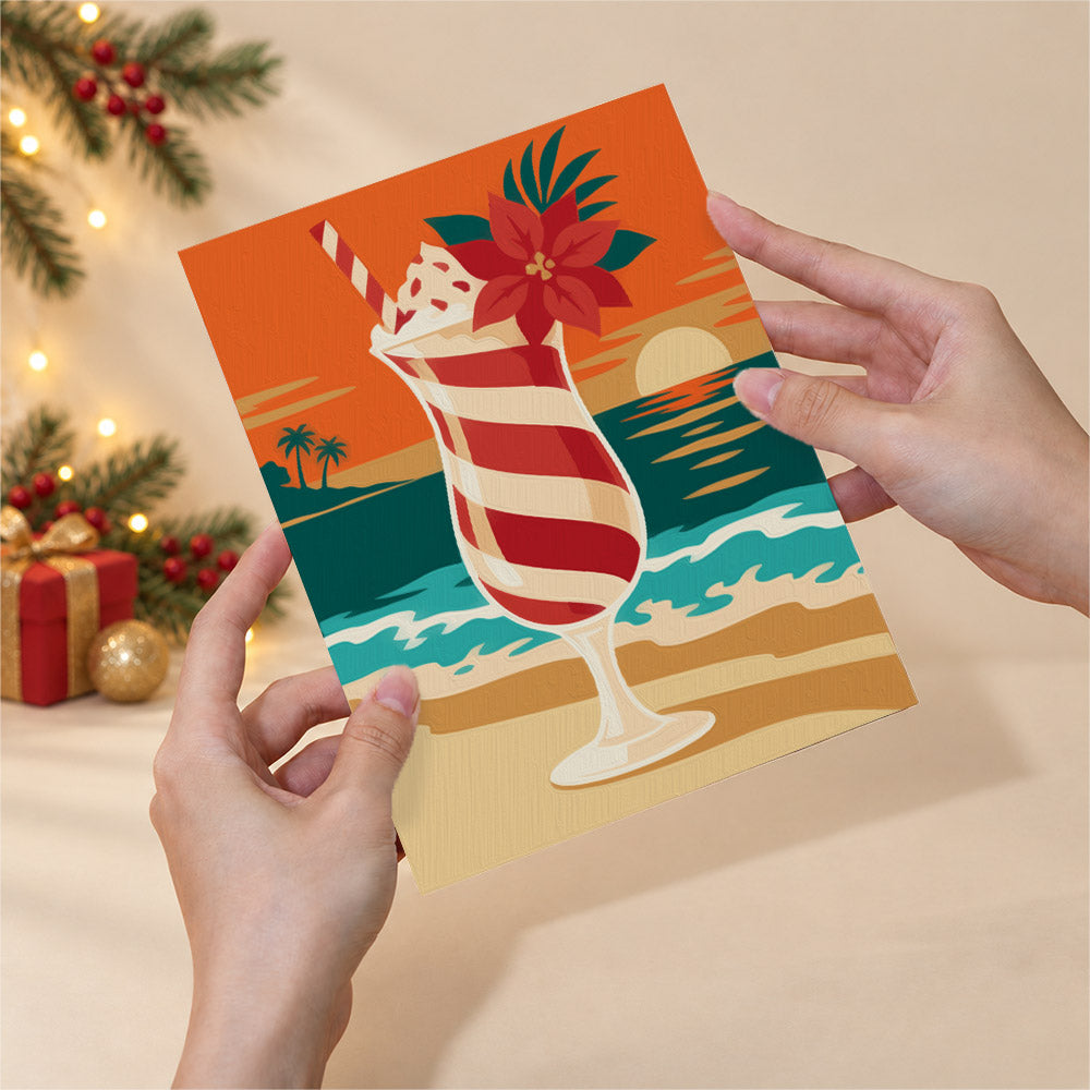 Beachside Christmas Cocktails (Mini Paint by Numbers)