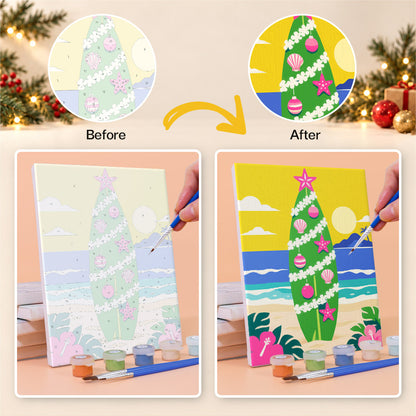 Beachside Christmas Cocktails (Mini Paint by Numbers)