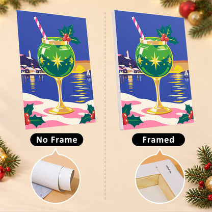 Beachside Christmas Cocktails (Mini Paint by Numbers)