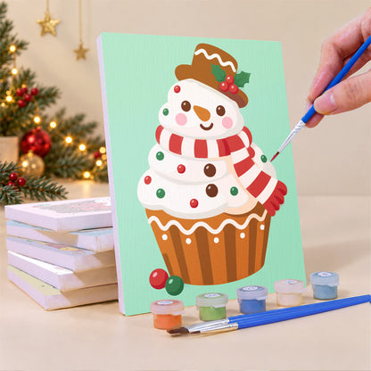 Frosted Cupcake Characters (Mini Paint by Numbers)