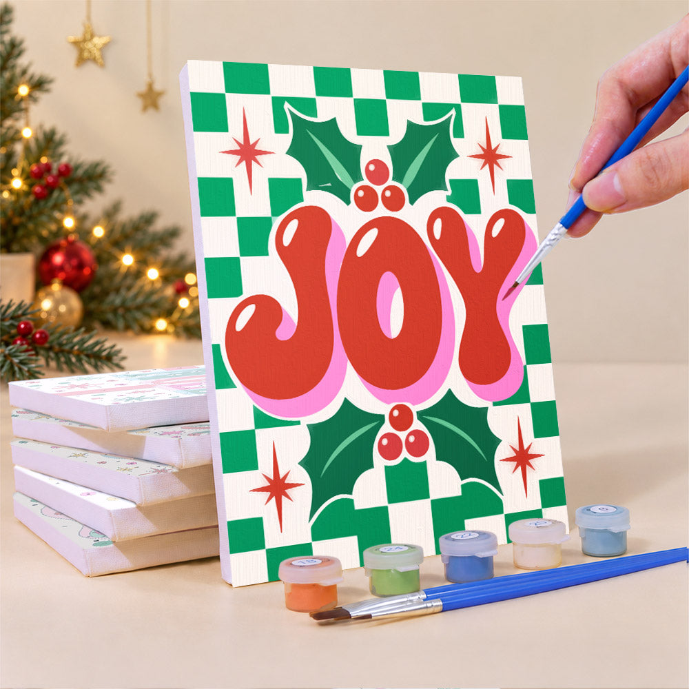 Fa La La Confetti Lettering (Mini Paint by Numbers)