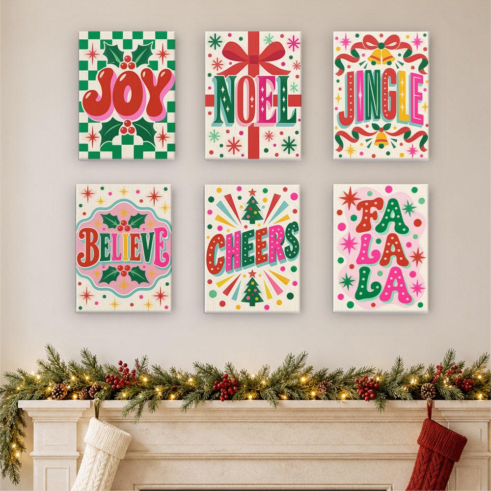 Fa La La Confetti Lettering (Mini Paint by Numbers)