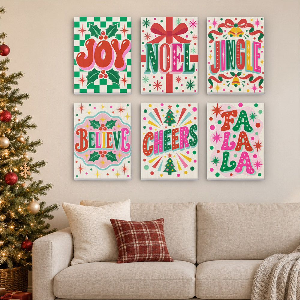 Fa La La Confetti Lettering (Mini Paint by Numbers)