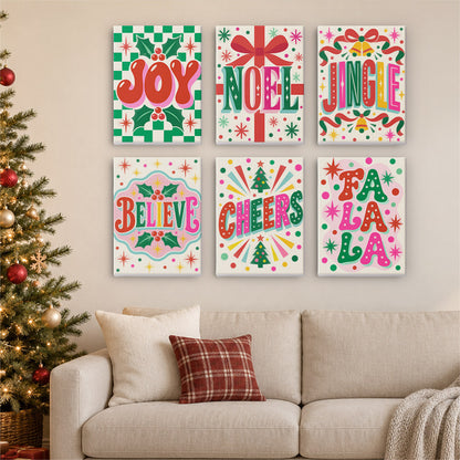 Fa La La Confetti Lettering (Mini Paint by Numbers)