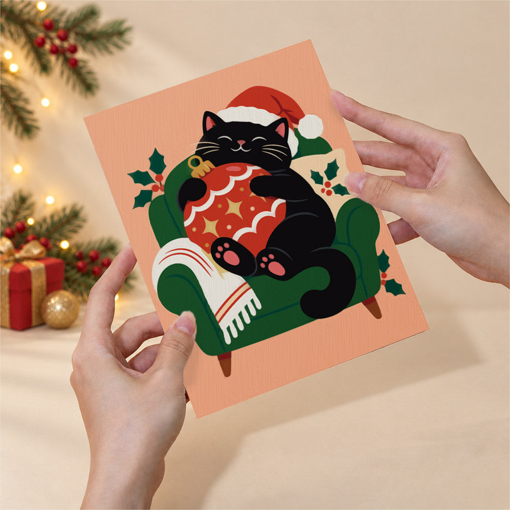 Sofa-Lounging Santa and Friends (Mini Paint by Numbers)
