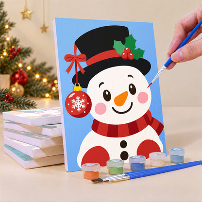 Rosy-Cheeked Bauble Buddies (Mini Paint by Numbers)