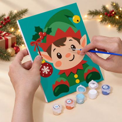 Rosy-Cheeked Bauble Buddies (Mini Paint by Numbers)