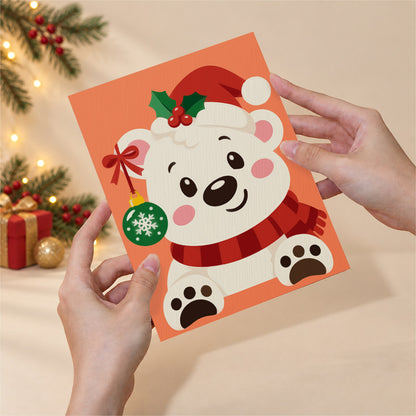 Rosy-Cheeked Bauble Buddies (Mini Paint by Numbers)
