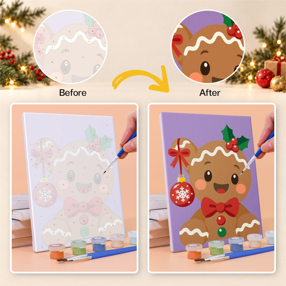 Rosy-Cheeked Bauble Buddies (Mini Paint by Numbers)