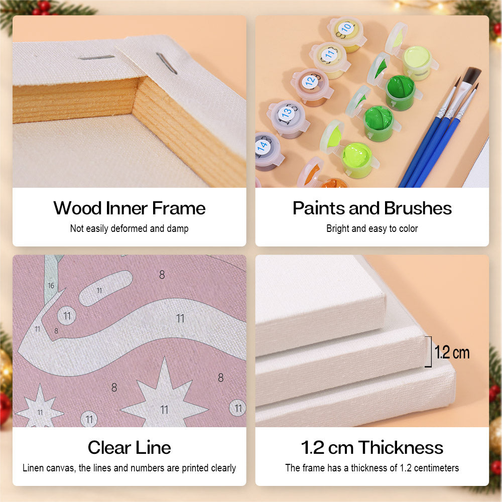 Groovy Stretch-Letter Greetings (Mini Paint by Numbers)