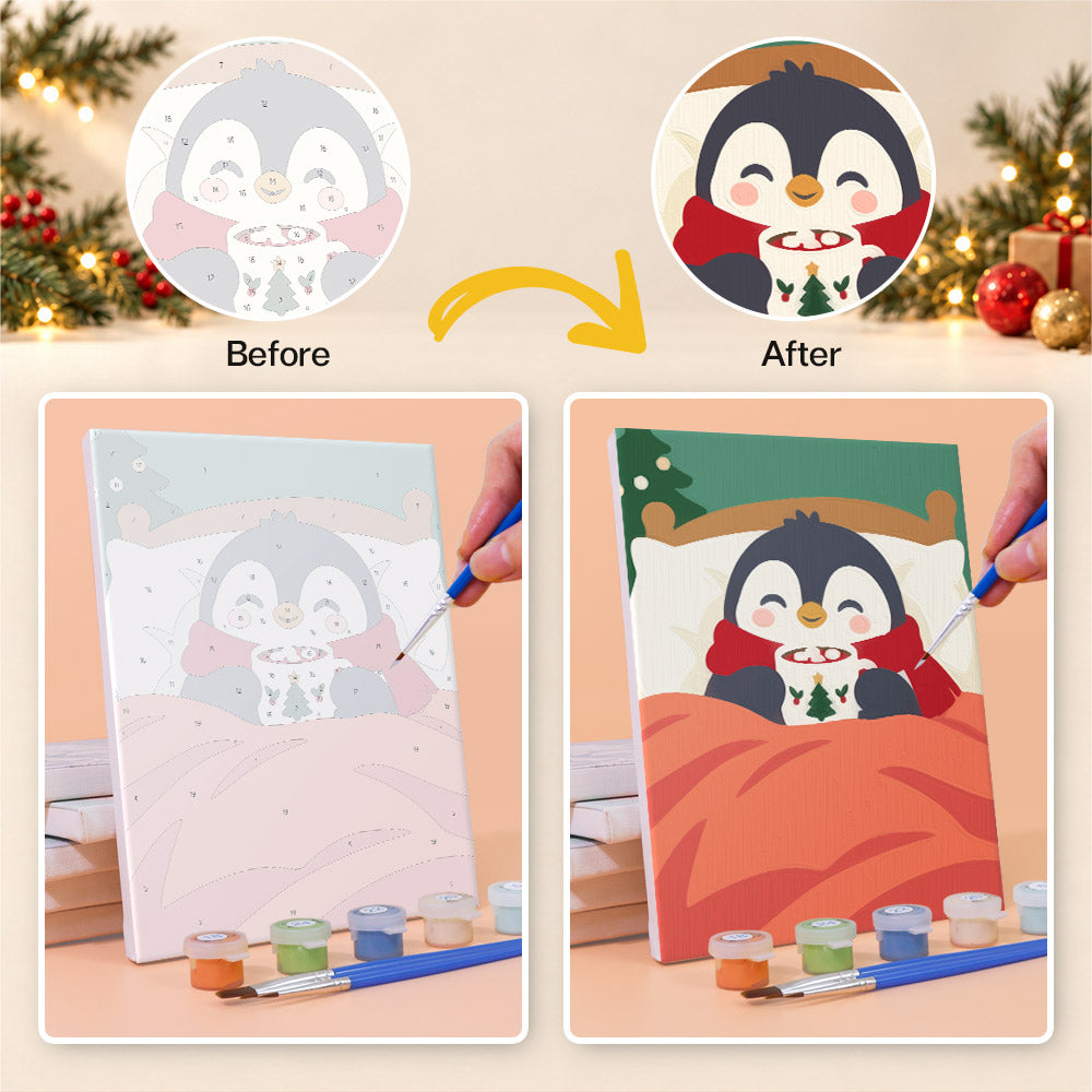 Cocoa in Bed Snuggle Buddies (Mini Paint by Numbers)