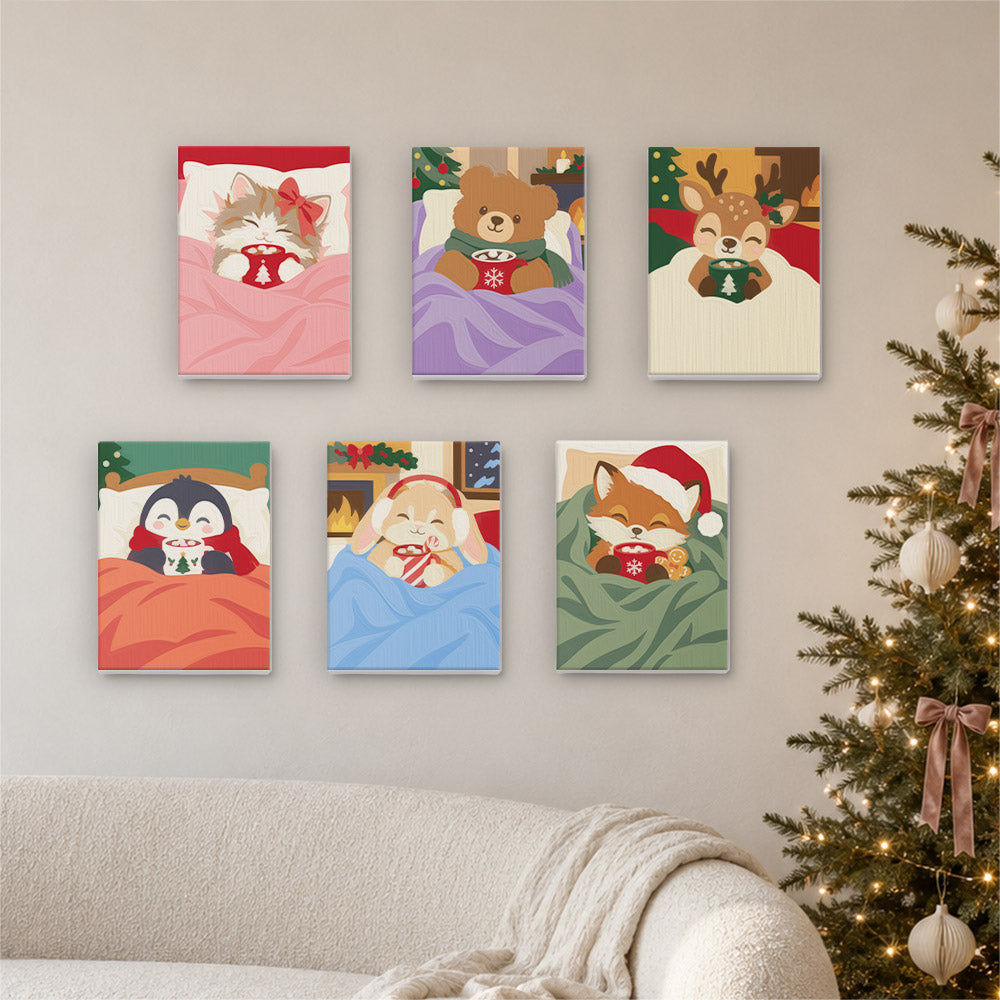 Cocoa in Bed Snuggle Buddies (Mini Paint by Numbers)