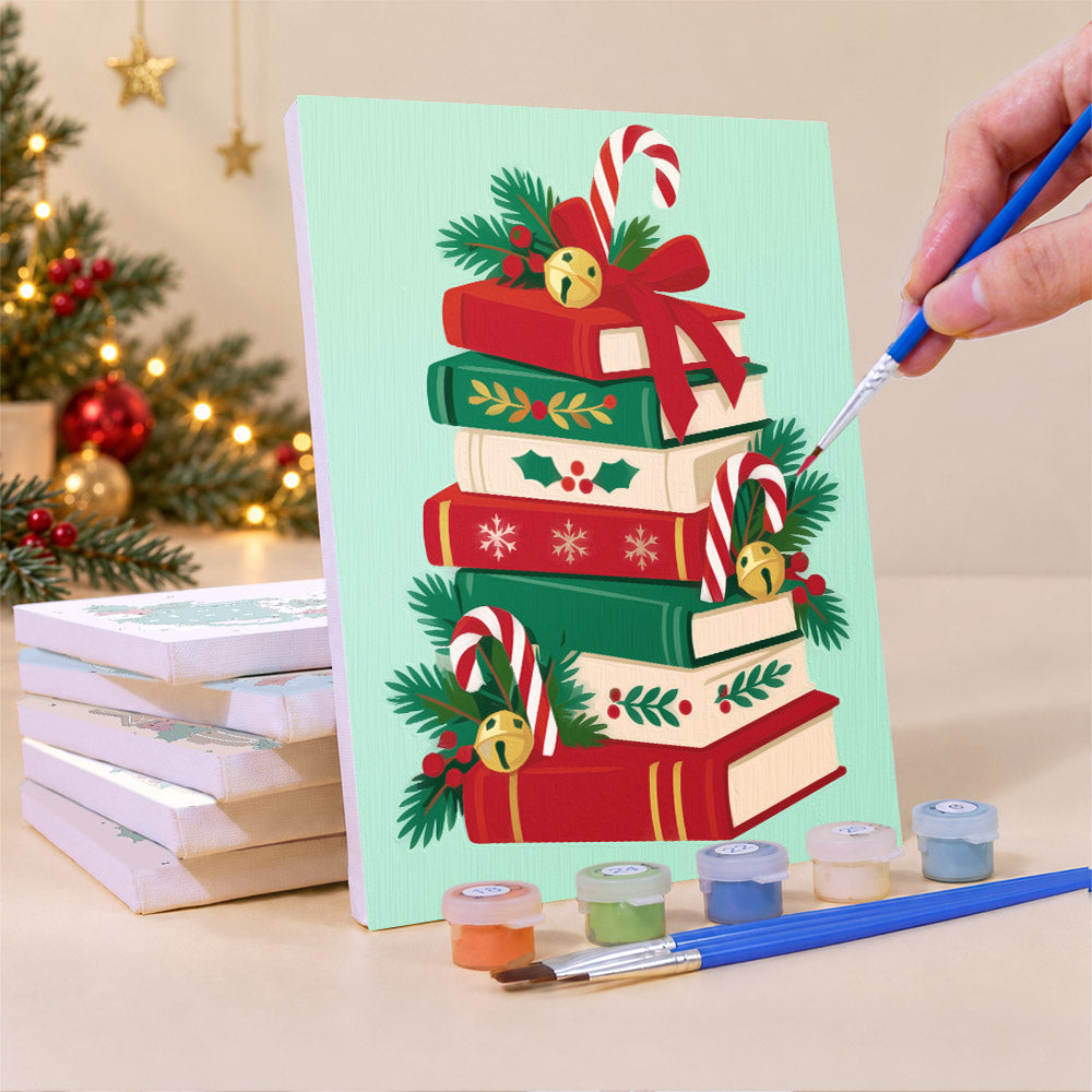 Teetering Towers of Christmas (Mini Paint by Numbers)