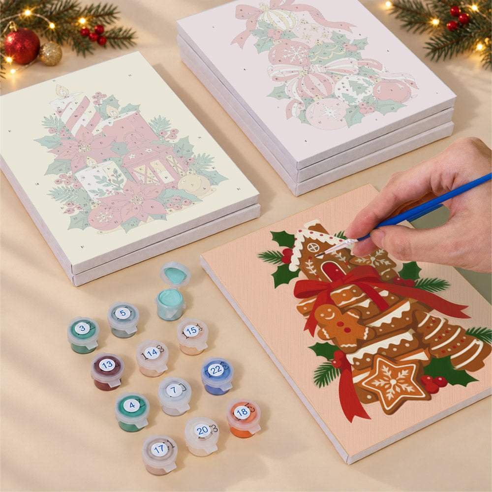 Teetering Towers of Christmas (Mini Paint by Numbers)