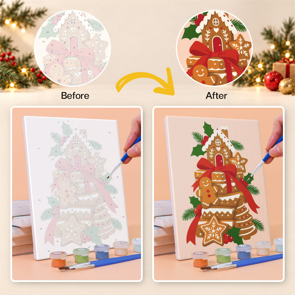 Teetering Towers of Christmas (Mini Paint by Numbers)