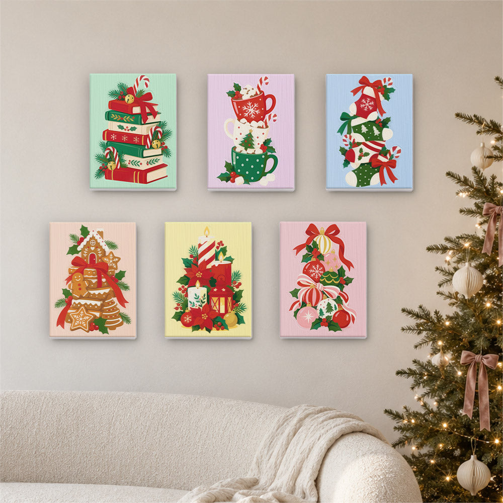 Teetering Towers of Christmas (Mini Paint by Numbers)