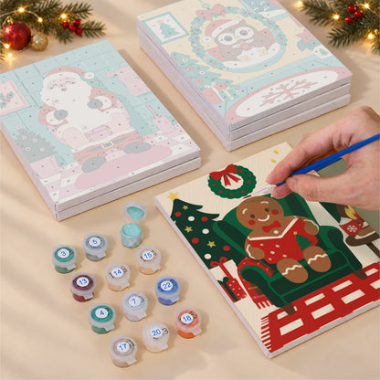 Bathtub Reindeer and Cozy Rooms (Mini Paint by Numbers)