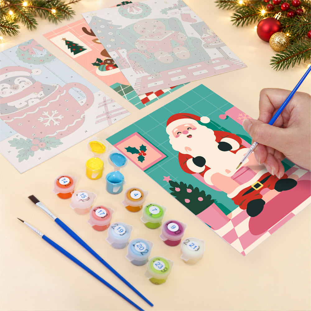 Bathtub Reindeer and Cozy Rooms (Mini Paint by Numbers)