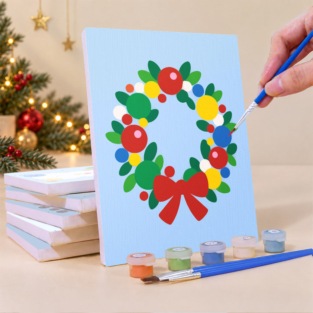 Gumdrop Polka-Dot Christmas (Mini Paint by Numbers)