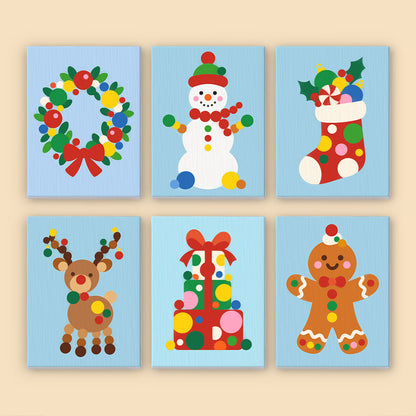 Gumdrop Polka-Dot Christmas (Mini Paint by Numbers)