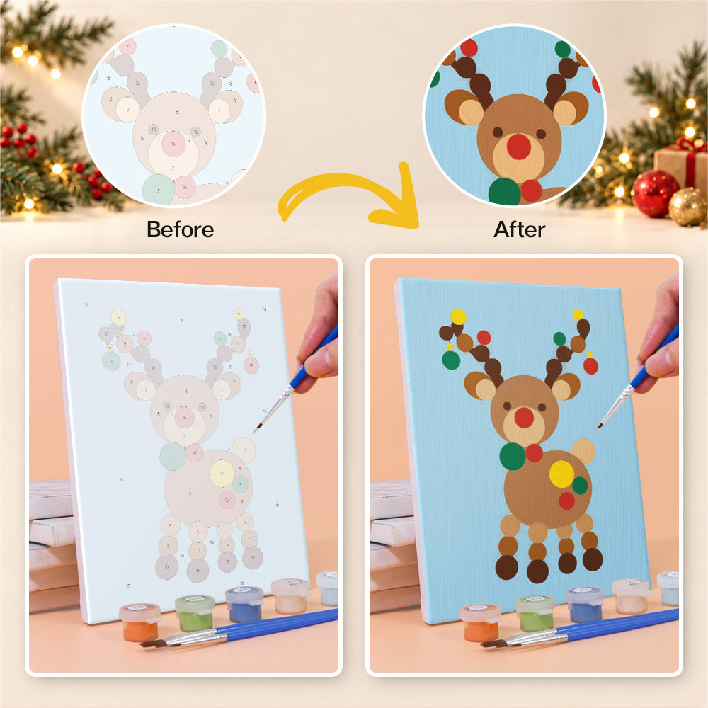 Gumdrop Polka-Dot Christmas (Mini Paint by Numbers)