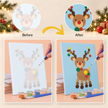 Gumdrop Polka-Dot Christmas (Mini Paint by Numbers)