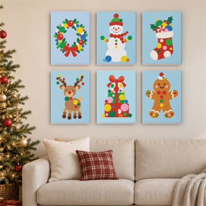 Gumdrop Polka-Dot Christmas (Mini Paint by Numbers)