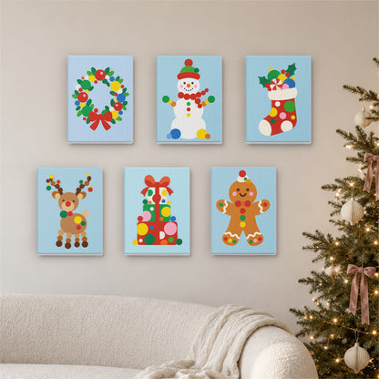 Gumdrop Polka-Dot Christmas (Mini Paint by Numbers)