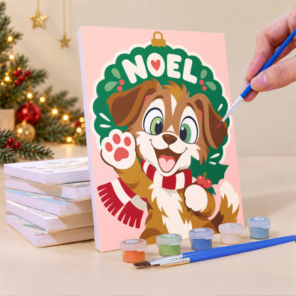 Holly, Jolly and Noel Babies (Mini Paint by Numbers)