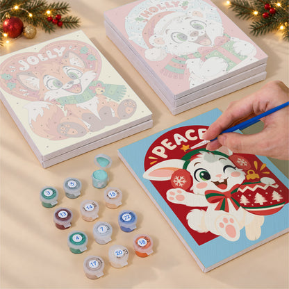Holly, Jolly and Noel Babies (Mini Paint by Numbers)