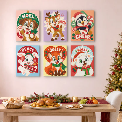Holly, Jolly and Noel Babies (Mini Paint by Numbers)