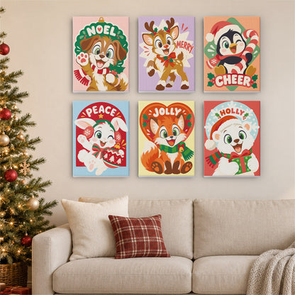 Holly, Jolly and Noel Babies (Mini Paint by Numbers)