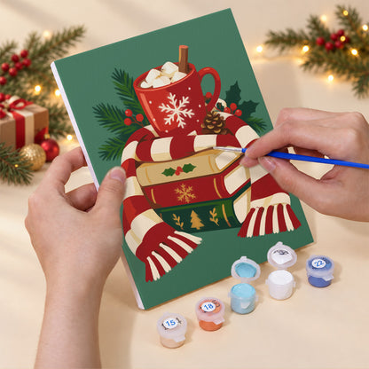 Bookworm's Cozy Christmas (Mini Paint by Numbers)