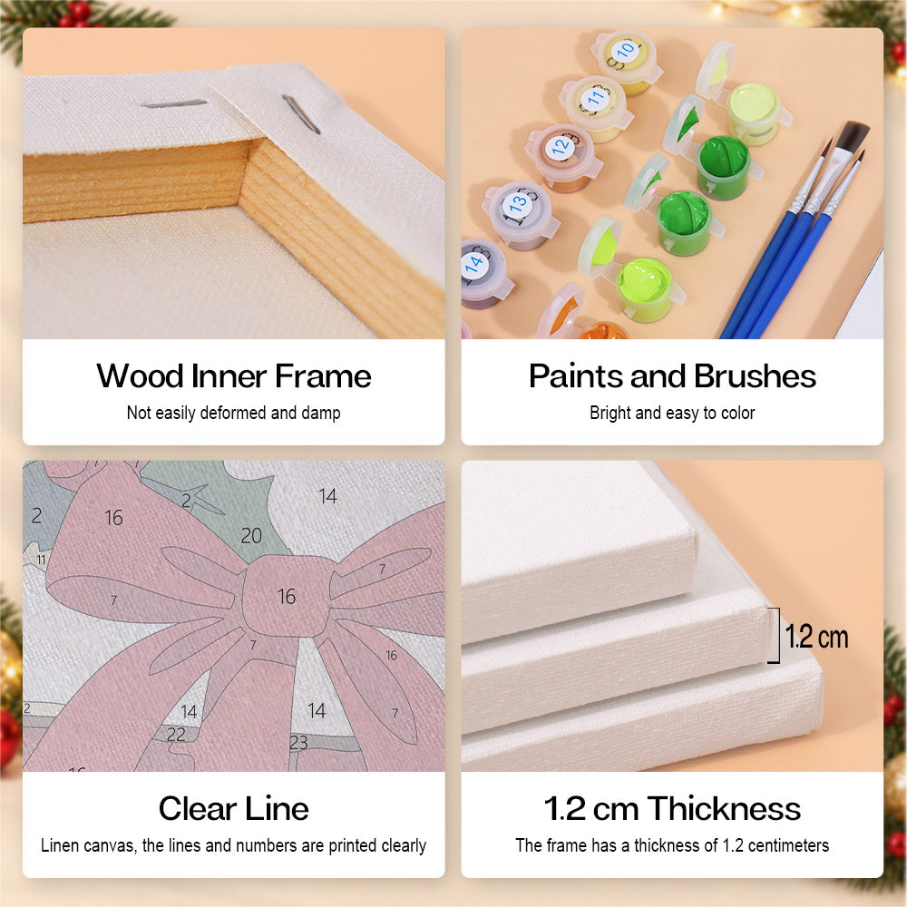 Bookworm's Cozy Christmas (Mini Paint by Numbers)